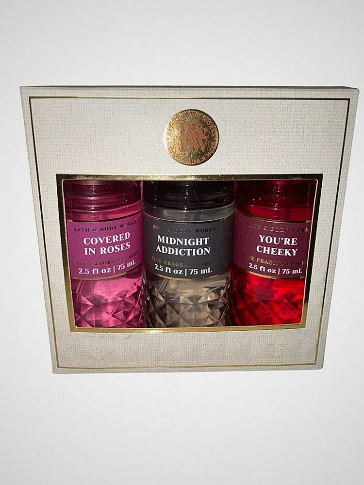 Bath & Body Works Fragrance Favorites Mist Set Rose 3 x 2.5 fl oz