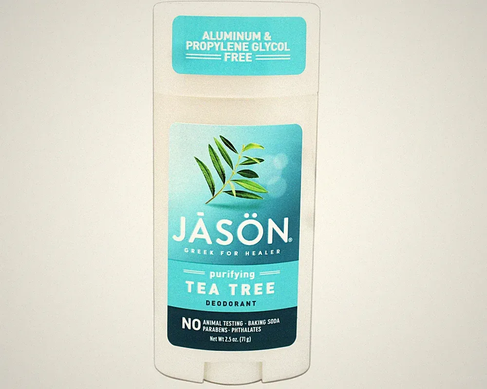Jason Deodorant Stick Tea Tree, Aluminum & Propylene Glycol Free, 2.5 OZ