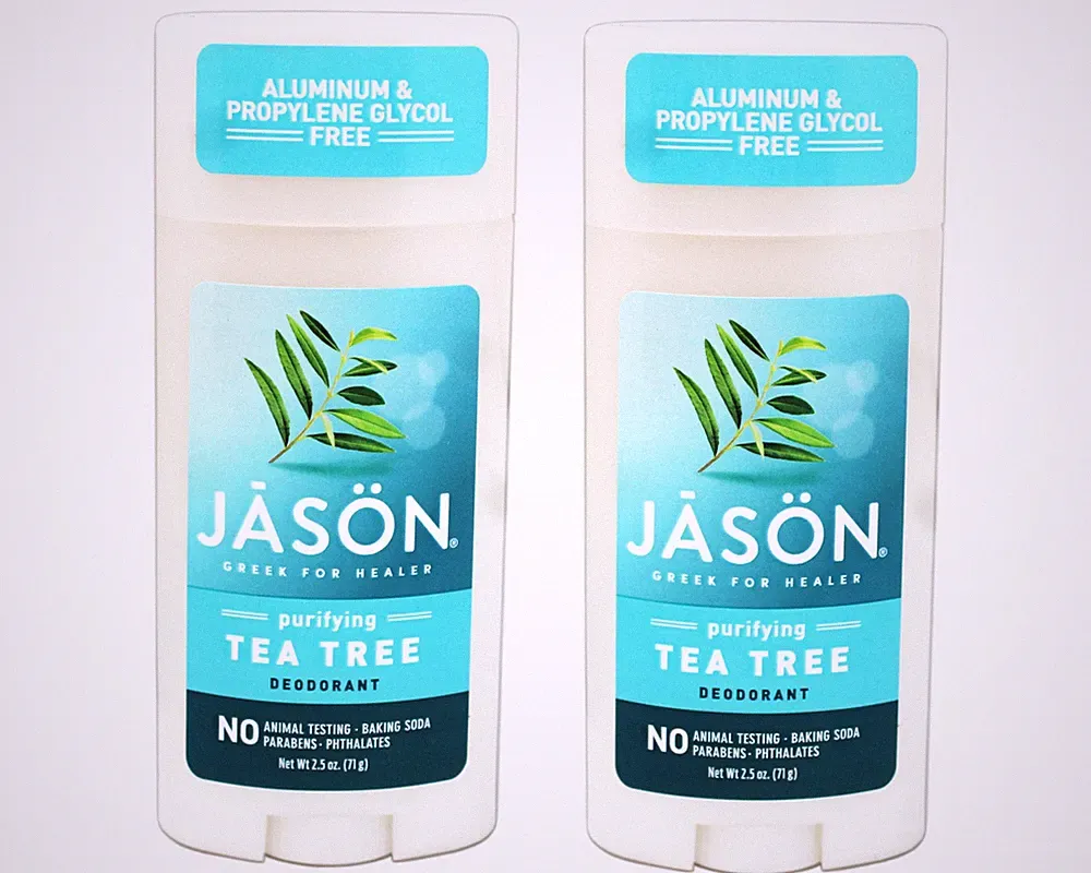 Jason Deodorant Stick Tea Tree, Aluminum & Propylene Glycol Free 2.5 OZ - 2 Pack