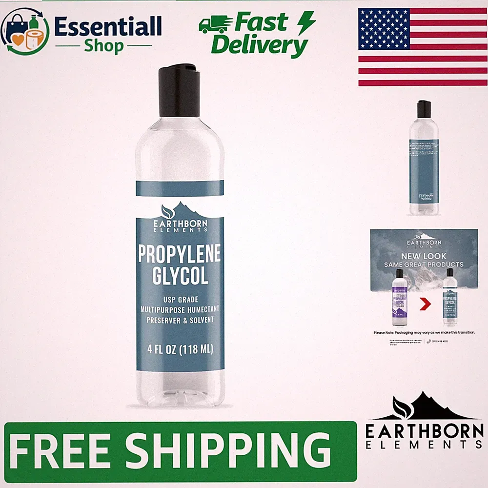 Multi-Purpose 4 fl oz Propylene Glycol - Pure, , & Hypoallergenic Oil